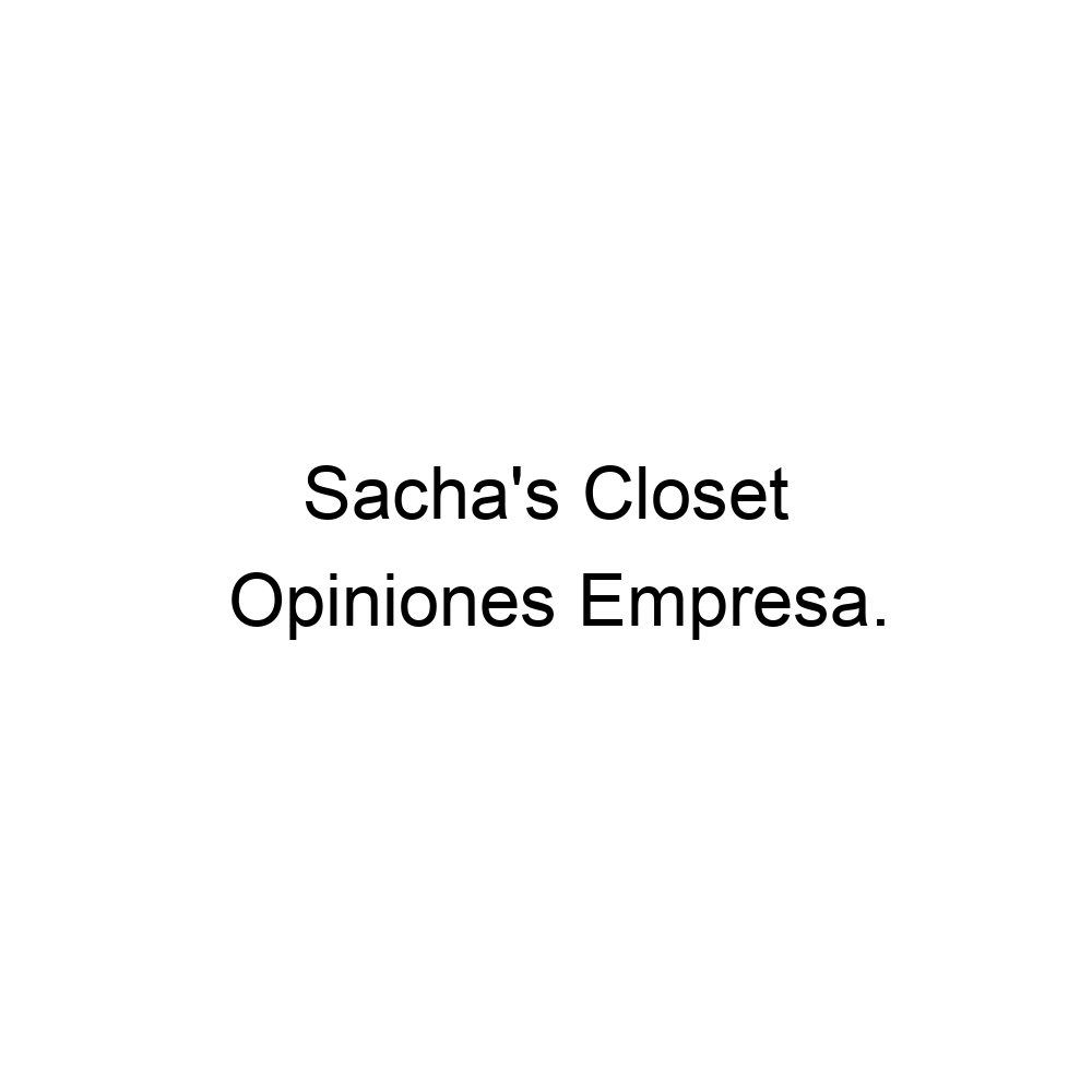 Sacha's Closet – Tienda de ropa y complementos